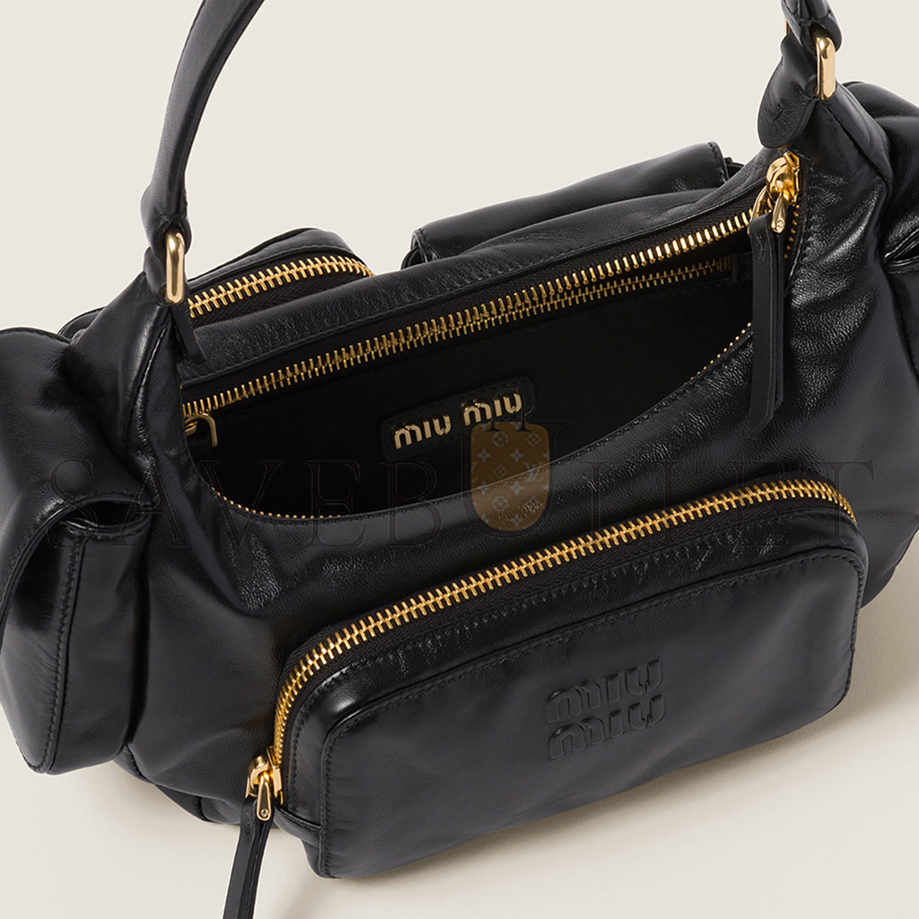 MIU MIU NAPPA LEATHER POCKET BAG 5BC146 (21*12*6cm) MIU MIU NAPPA LEATHER POCKET BAG 5BC146 (21*12*6cm)